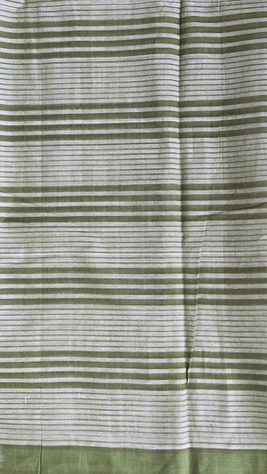 'HARD STOP' Handwoven Mangalagiri Cotton Saree