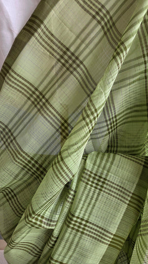 'HARD STOP' Handwoven Mangalagiri Cotton Saree