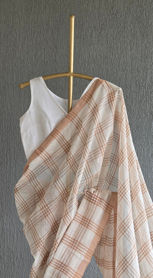 'FULL DISCLOSURE' Handwoven Mangalagiri Cotton Saree
