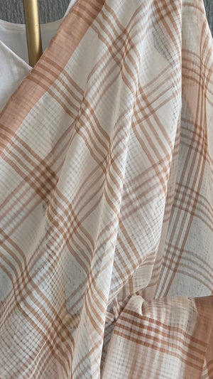 'FULL DISCLOSURE' Handwoven Mangalagiri Cotton Saree
