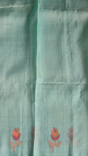 'FINAL APPROVAL' Handwoven Jamdani Tussar Silk Saree