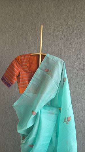 'FINAL APPROVAL' Handwoven Jamdani Tussar Silk Saree
