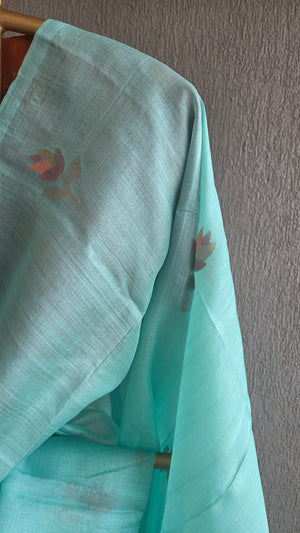 'FINAL APPROVAL' Handwoven Jamdani Tussar Silk Saree