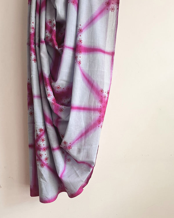 'VĀTĀ' Clamp Dyed Handwoven Cotton