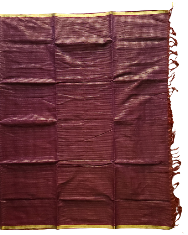 'AMBUJA' Handwoven Venkatagiri Cotton Saree