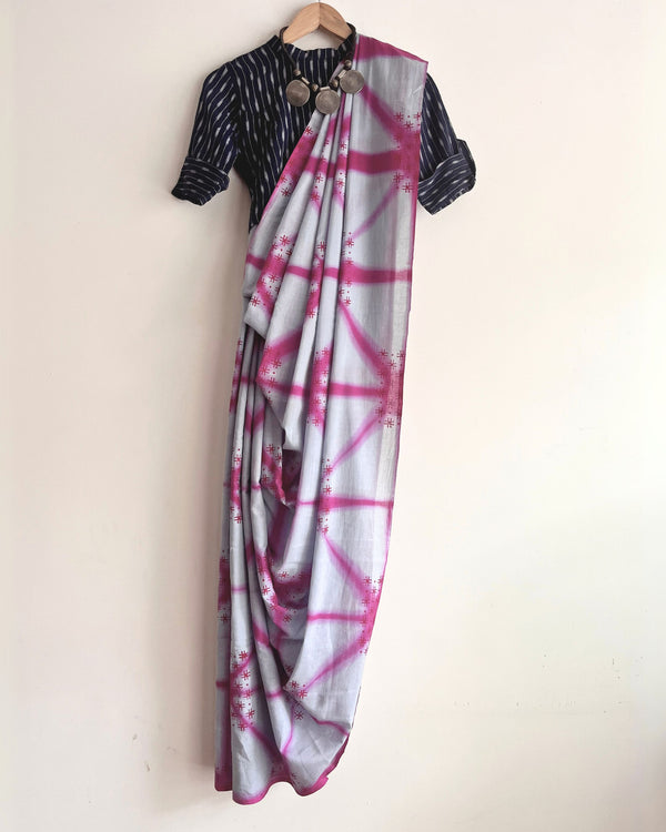 'VĀTĀ' Clamp Dyed Handwoven Cotton