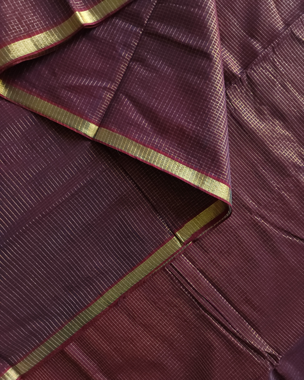 'AMBUJA' Handwoven Venkatagiri Cotton Saree