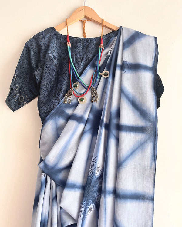 'APAS' Clamp Dyed Handwoven Cotton