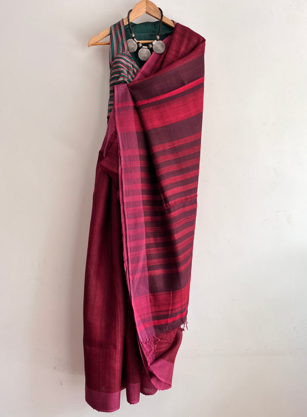 'BAJJIKA' - Handwoven Bhagalpuri Tussar Silk