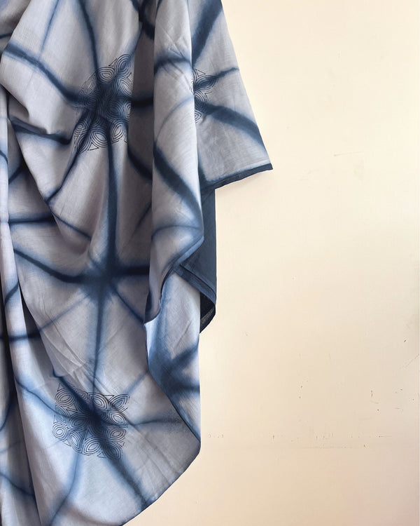 'APAS' Clamp Dyed Handwoven Cotton