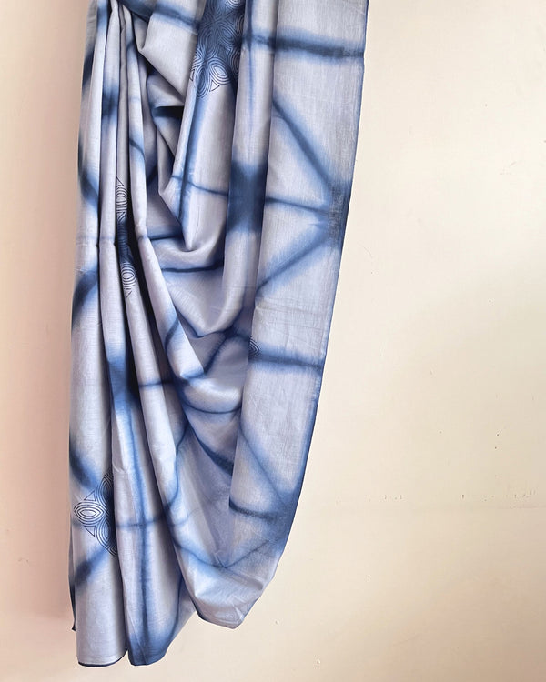 'APAS' Clamp Dyed Handwoven Cotton