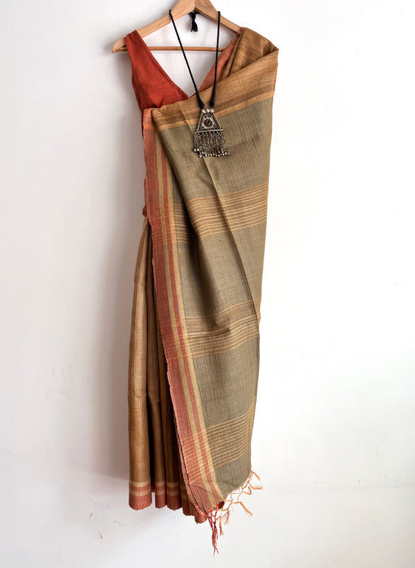 'SURJAPURI' - Handwoven Bhagalpuri Tussar Silk