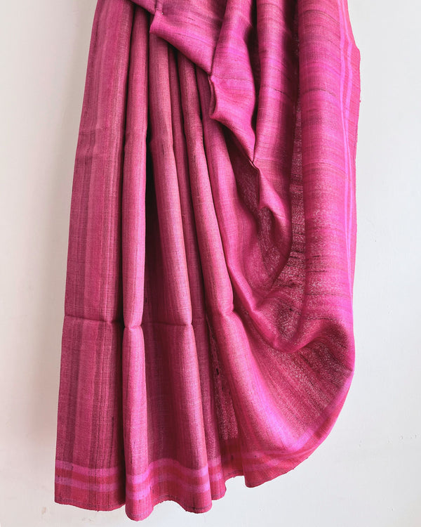 'DHARAMPURIA' - Handwoven Bhagalpuri Tussar Silk