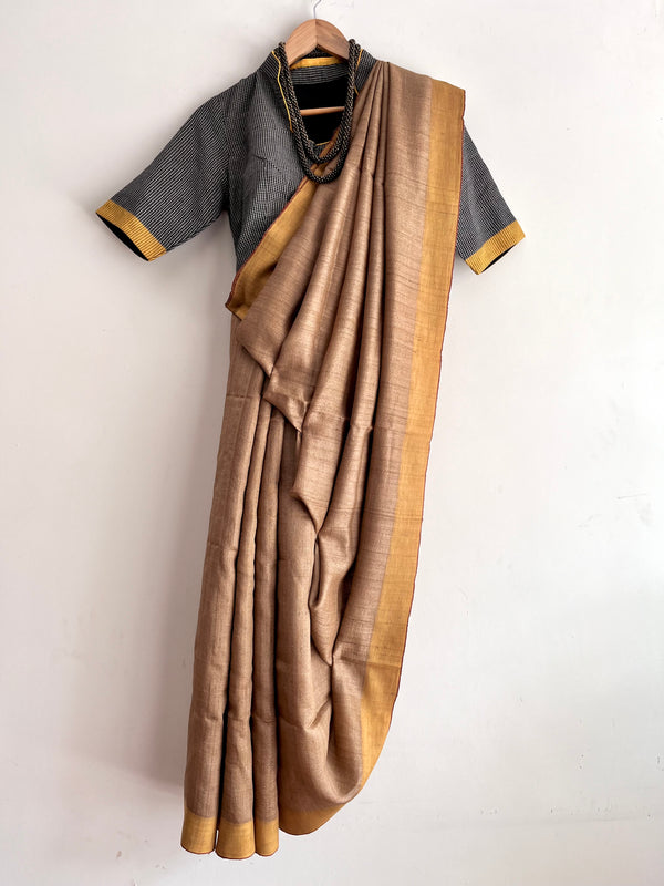 'THARU' - Handwoven Bhagalpuri Tussar Silk