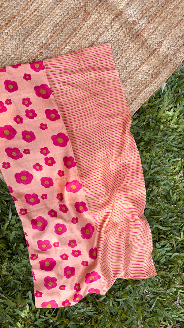 'BOUNDLESS BLOOM' Handwoven Mulberry Silk Stole