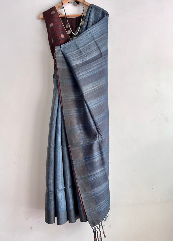 'MAGAHI' - Handwoven Bhagalpuri Tussar Silk