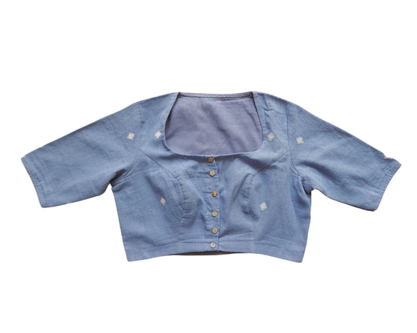 SKY MIST BLUE BLOUSE