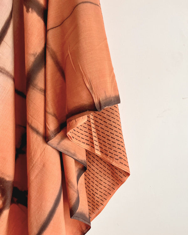 'PAVANA' Clamp Dyed Handwoven Cotton