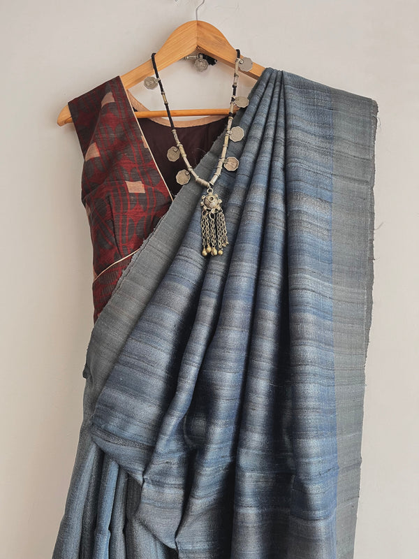 'MAGAHI' - Handwoven Bhagalpuri Tussar Silk