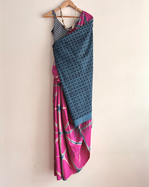 'MARUT' Clamp Dyed Handwoven Cotton: Pre-Order