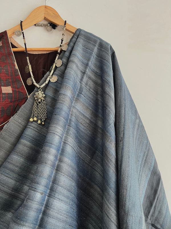 'MAGAHI' - Handwoven Bhagalpuri Tussar Silk