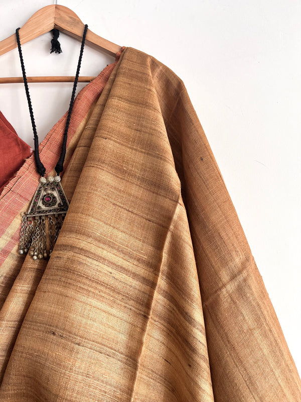 'SURJAPURI' - Handwoven Bhagalpuri Tussar Silk