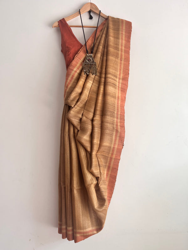 'SURJAPURI' - Handwoven Bhagalpuri Tussar Silk