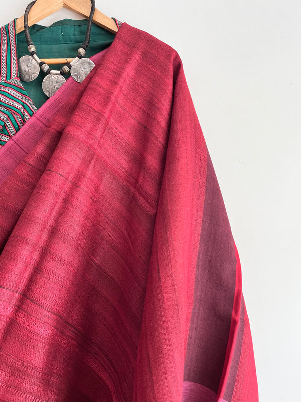 'BAJJIKA' - Handwoven Bhagalpuri Tussar Silk