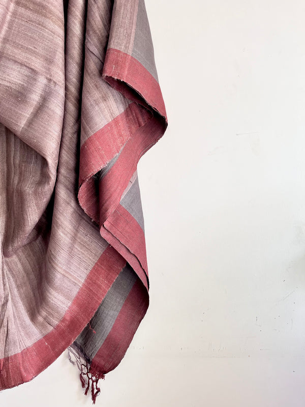 'SANTHALI' - Handwoven Bhagalpuri Tussar Silk