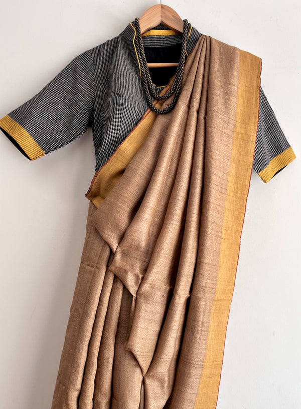 'THARU' - Handwoven Bhagalpuri Tussar Silk