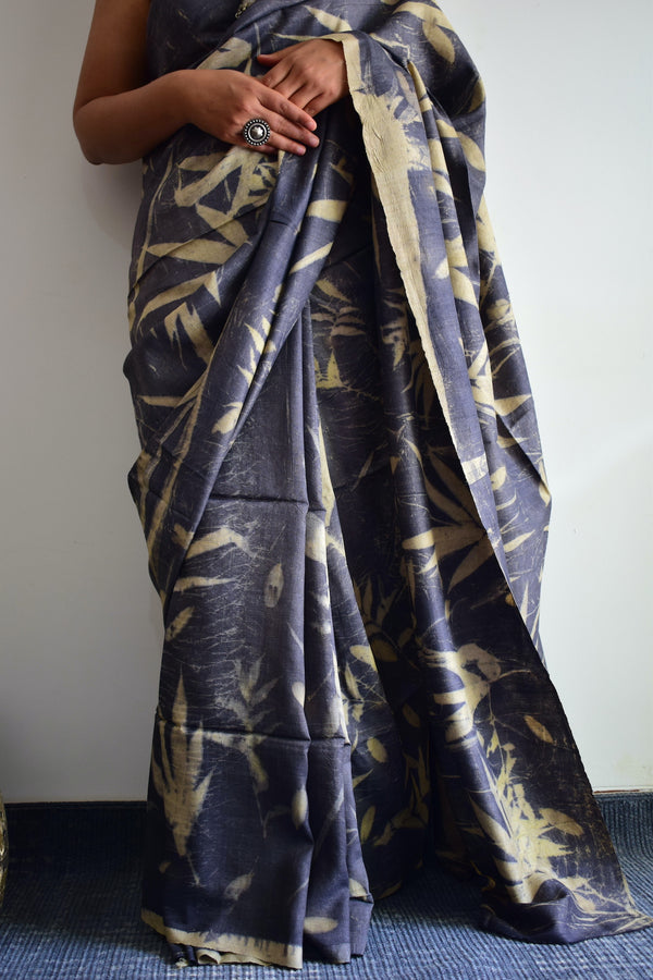 'INTO THE WOODS' Eco-Printed Handloom Tussar Silk