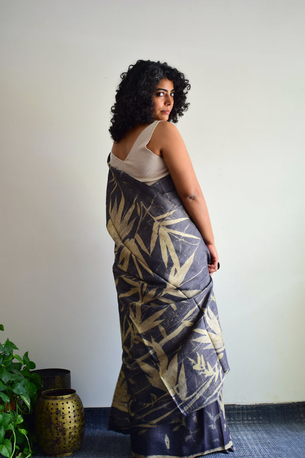 'INTO THE WOODS' Eco-Printed Handloom Tussar Silk