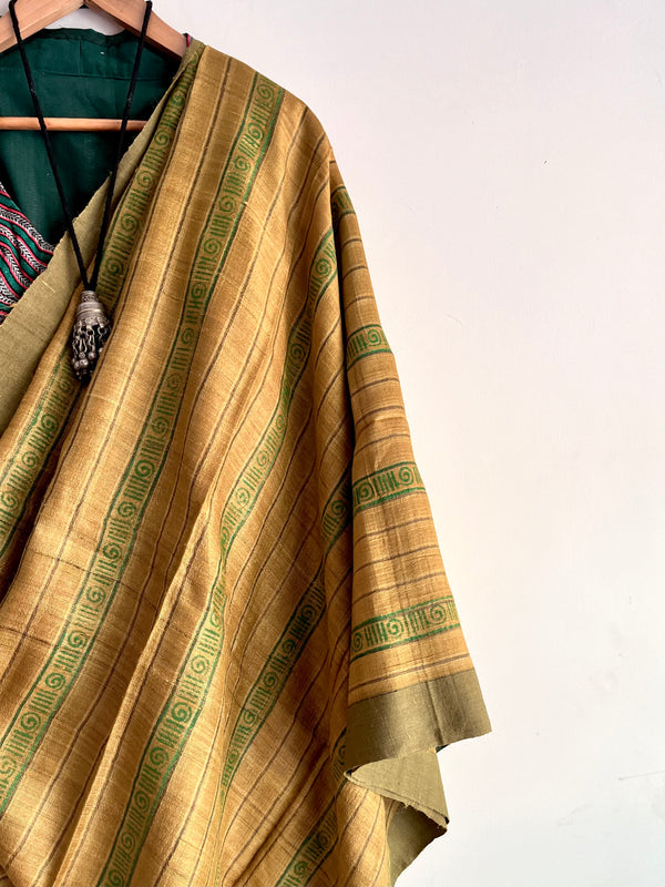 GIANNA - Hand block printed Bhagalpuri Tussar silk