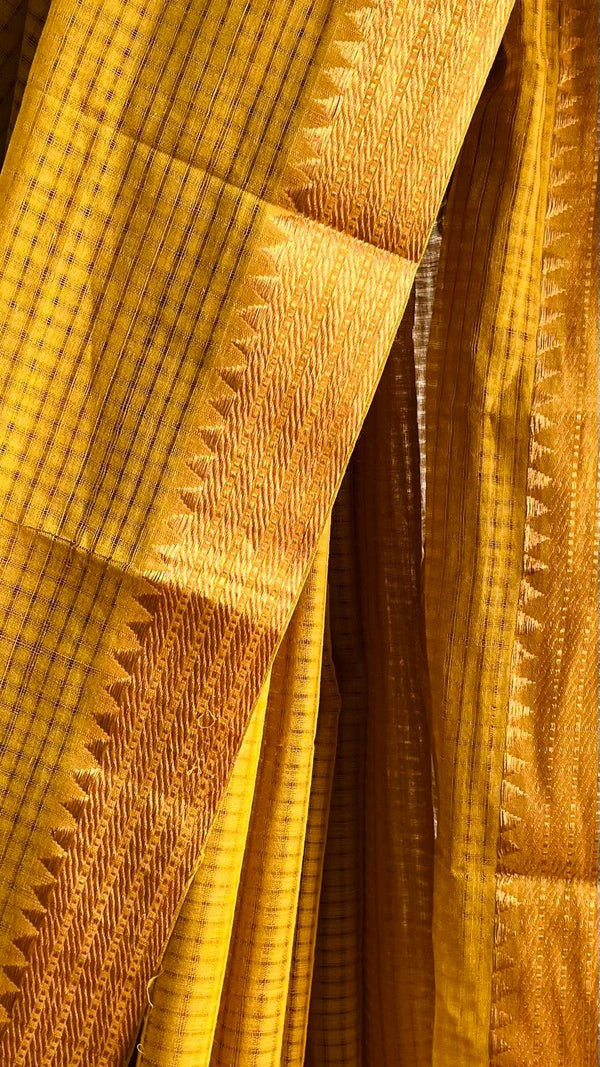 'PUSHPARAGAM' Handwoven Mangalagiri Cotton Saree
