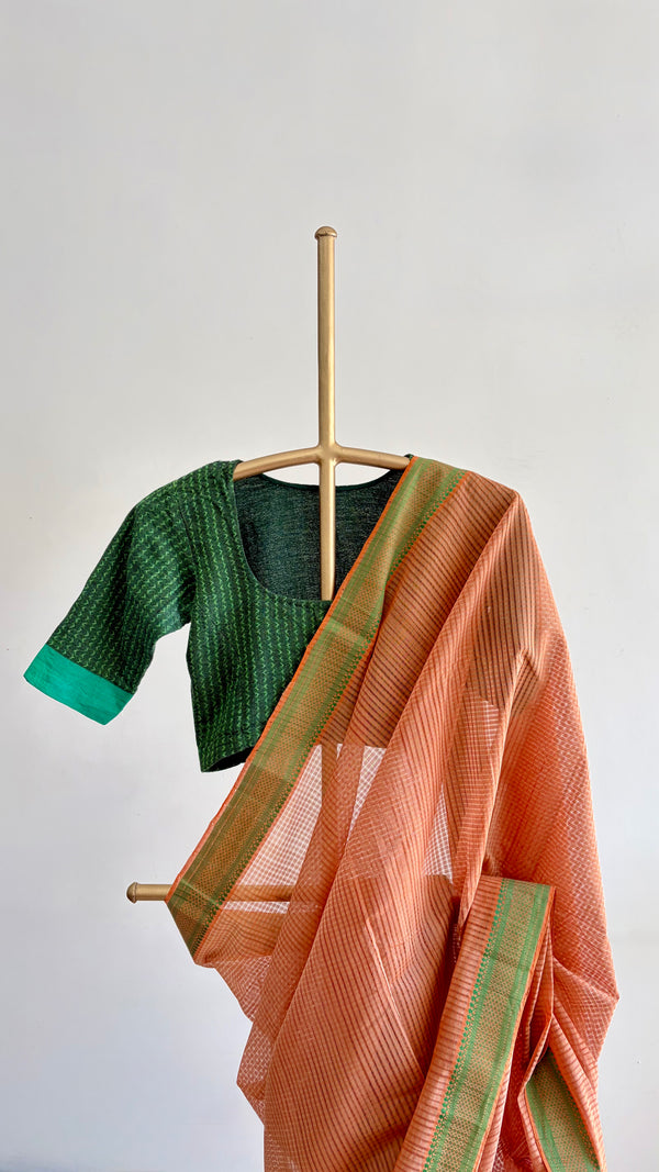 'NITYA SUMANGALI' Handwoven Mangalagiri Cotton Saree