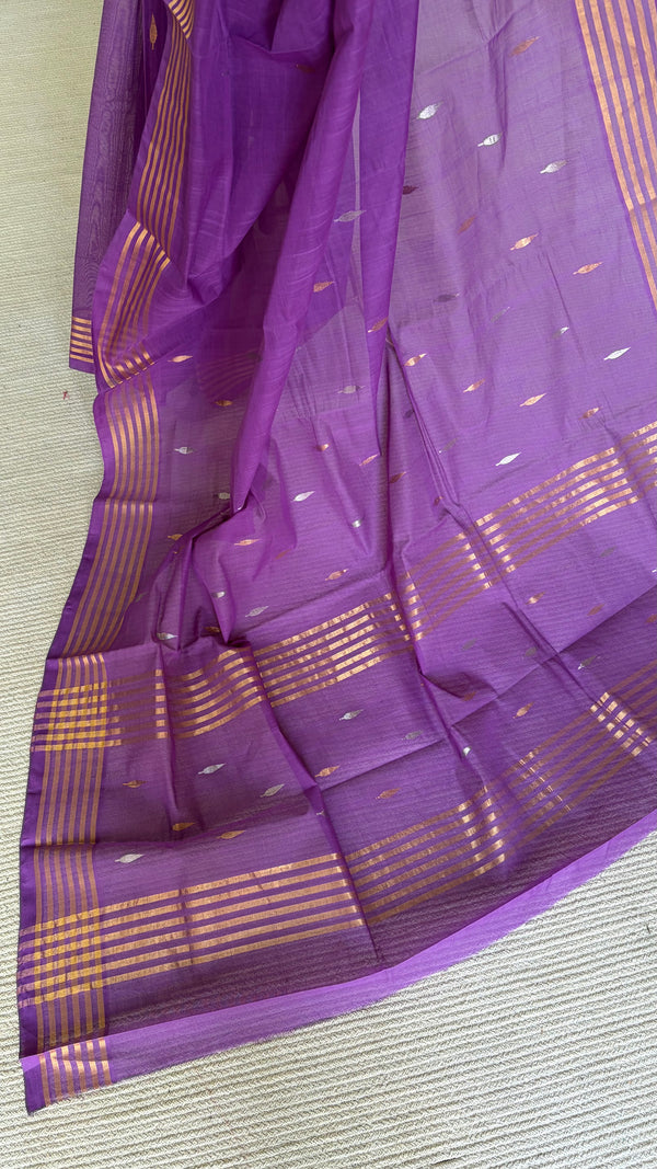 'BHARGAVI' Handwoven Venkatagiri Cotton Saree
