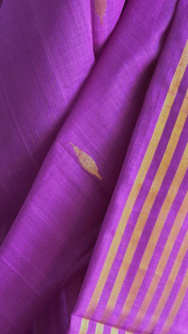 'BHARGAVI' Handwoven Venkatagiri Cotton Saree