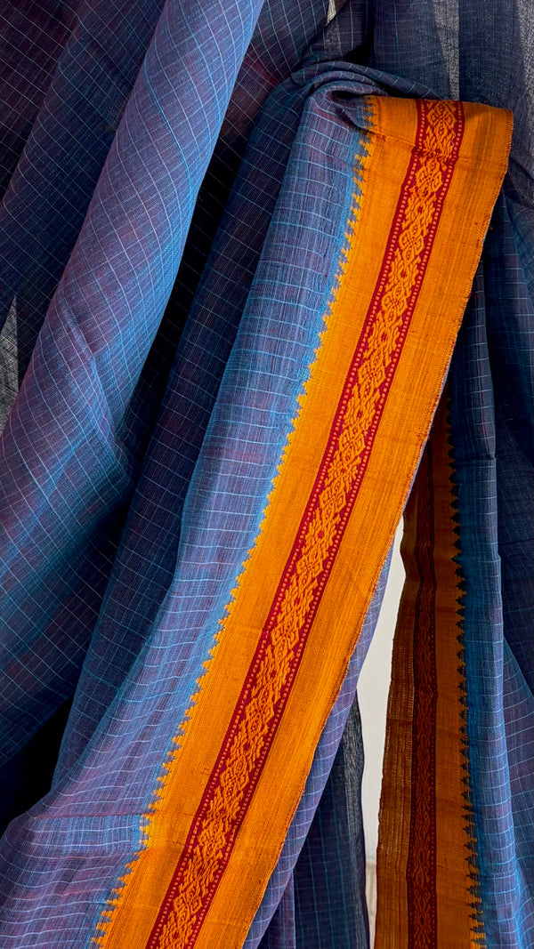 'DATURA' Handwoven Narayanpet Cotton Saree