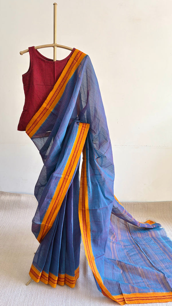 'DATURA' Handwoven Narayanpet Cotton Saree