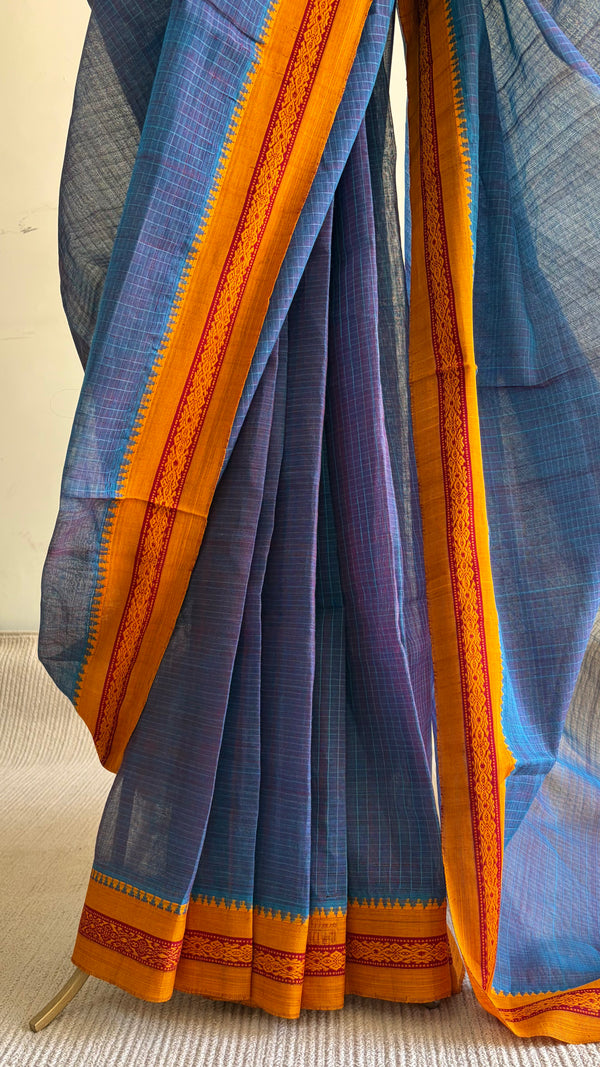 'DATURA' Handwoven Narayanpet Cotton Saree