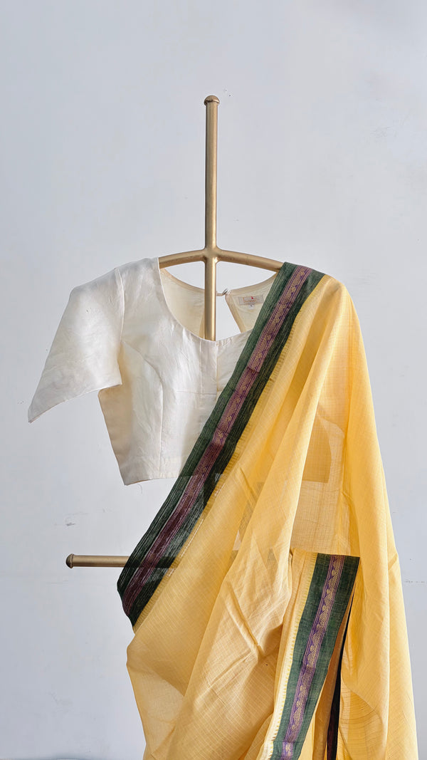 'CHAMPAKAM' Handwoven Narayanpet Cotton Saree