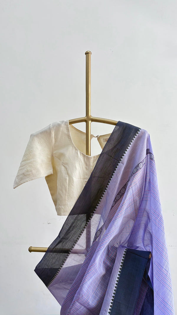 'KUMKUMA PUVVU' Handwoven Narayanpet Cotton Saree