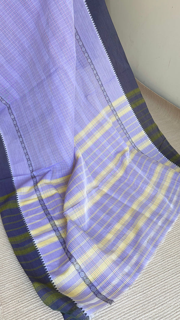 'KUMKUMA PUVVU' Handwoven Narayanpet Cotton Saree