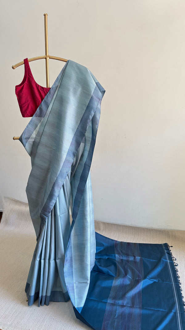 'HARYANKA' Handwoven Mulberry Silk Saree