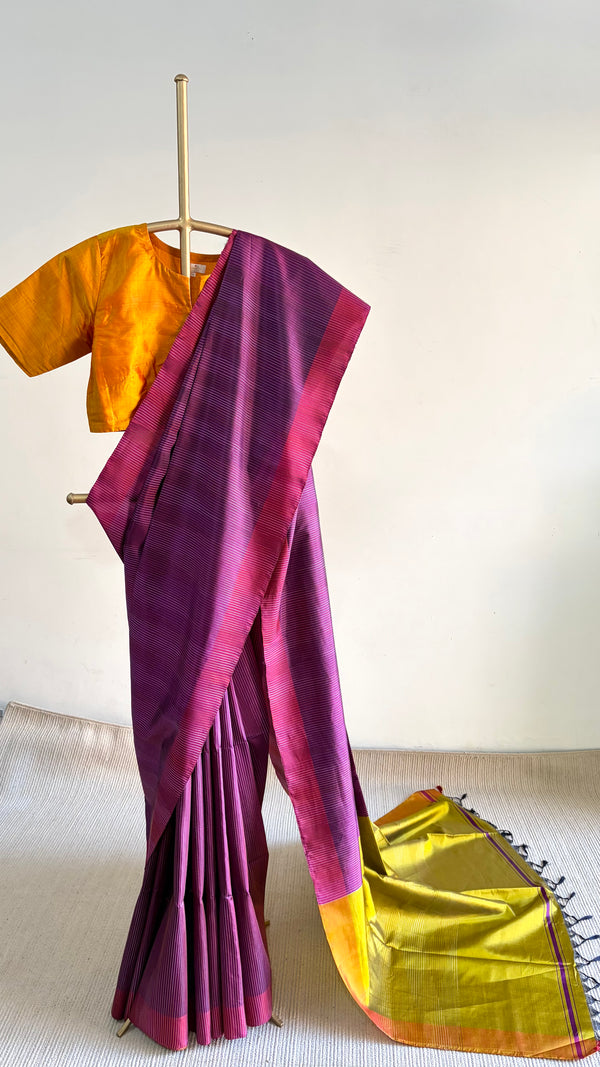 'CHANDRA' Handwoven Mulberry Silk Saree