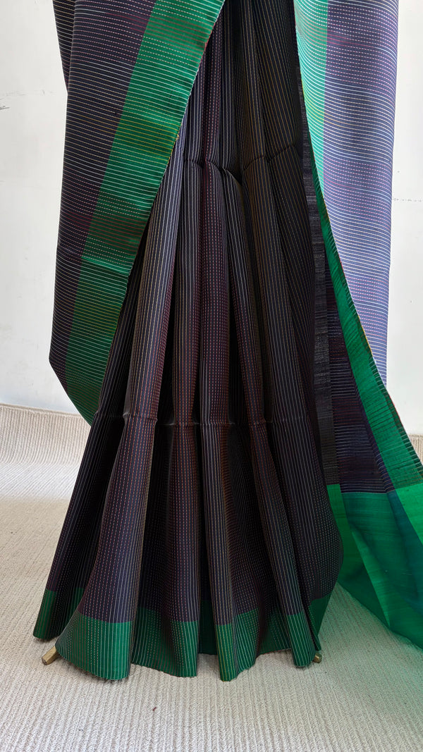 'BRIHADRATHA' Handwoven Mulberry Silk Saree