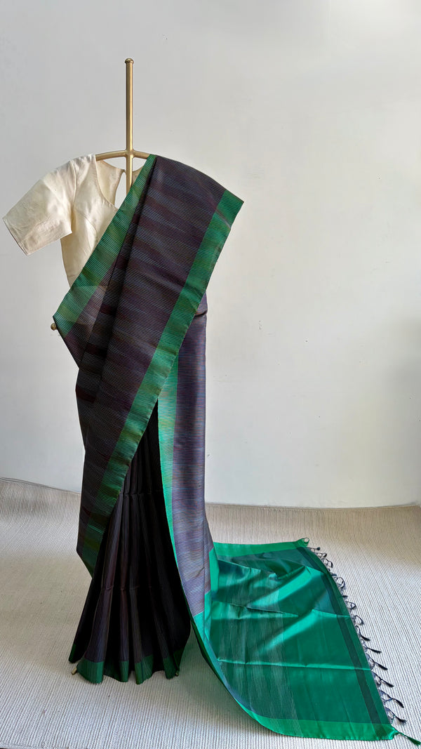 'BRIHADRATHA' Handwoven Mulberry Silk Saree