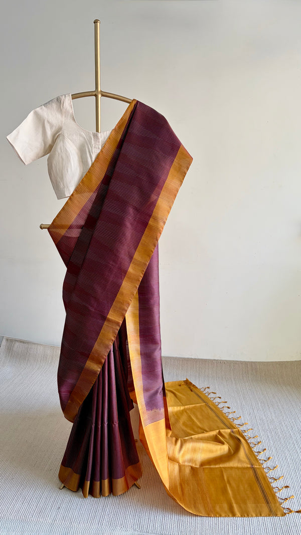 'HARIKELA' Handwoven Mulberry Silk Saree