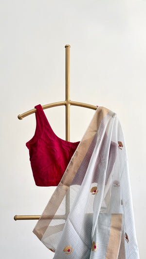 'AKASH-GANGA' Handwoven Silk-Cotton Chanderi Saree