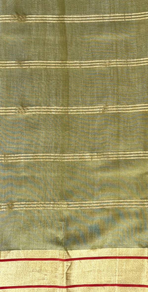 'MALWA RANI' Handwoven Silk-Cotton Chanderi Saree